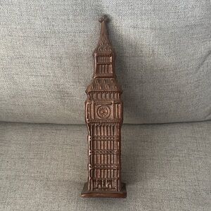 Vintage inspired Big Ben Decorative Figurine brass colored pier 1 made in India